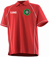 Active Polo (Red w/ White) - Childs